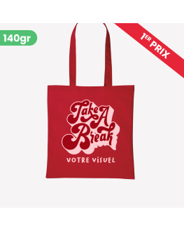 red personalised cheap tote bag