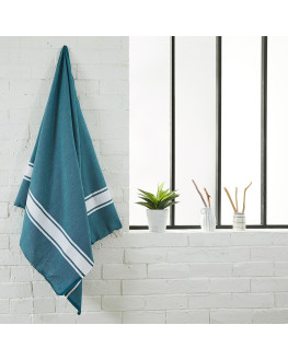 embroidered blue fouta