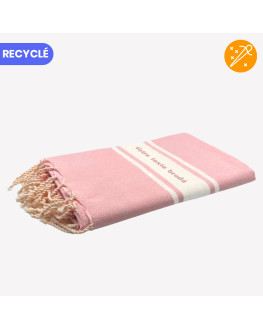 fouta rose personnalisée