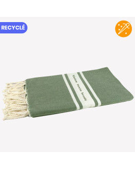 embroidered green fouta