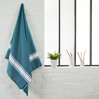 blue beach towel