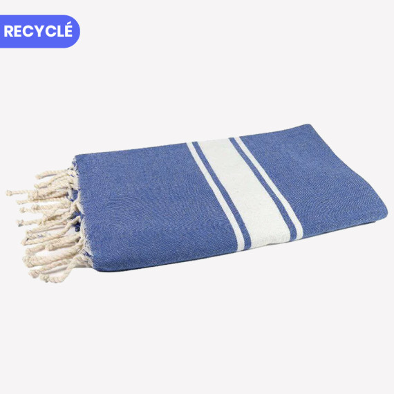 fouta bleu foncé